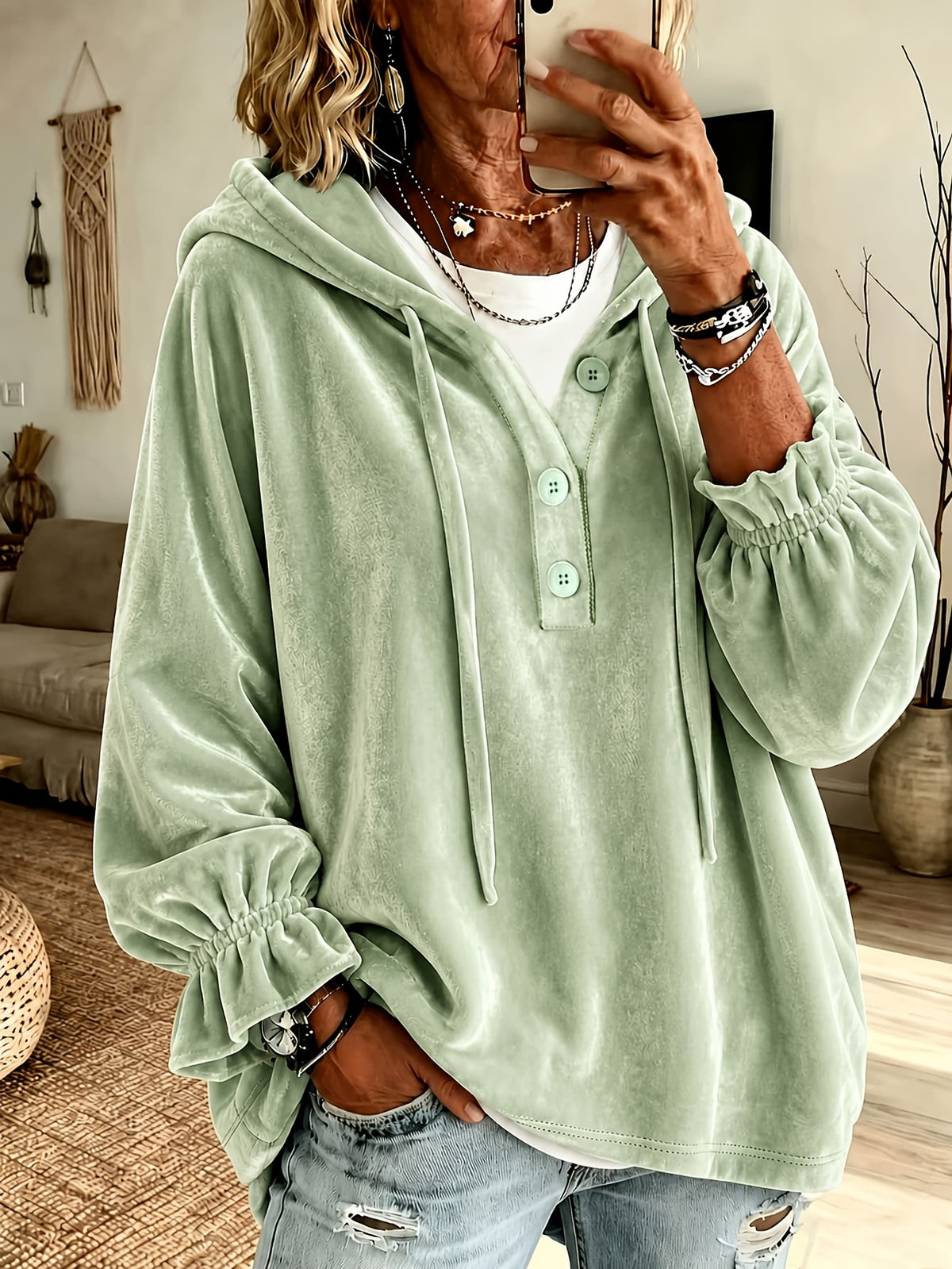 Polyester blouse