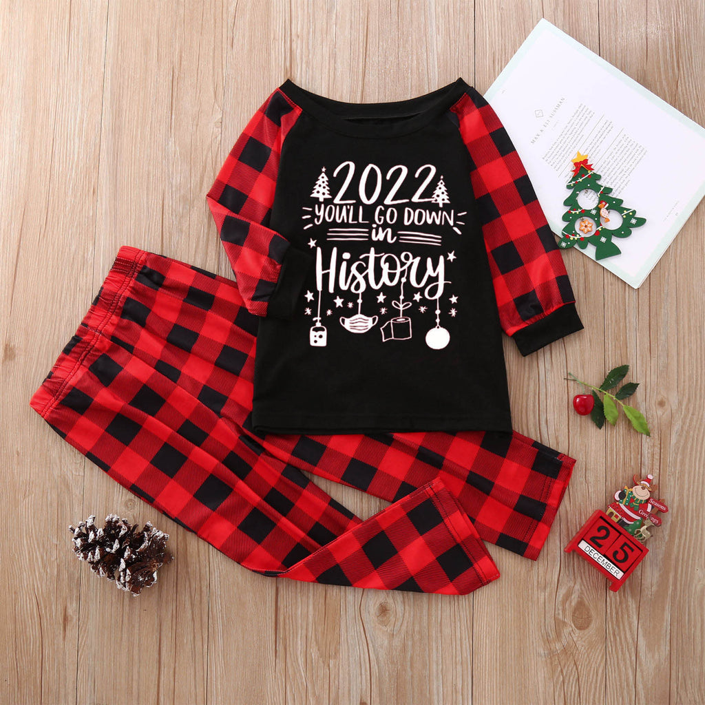 Cartoon Elk Imprimer Accueil Vêtements Pajamas Parent-enfant Porter