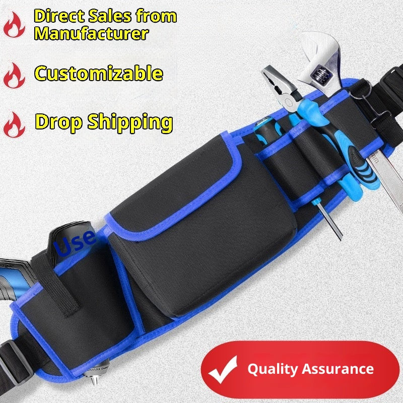 Multifonctionnel Oxford Cloth Large Belt Repair High-altitude Work Long Waist Bag
