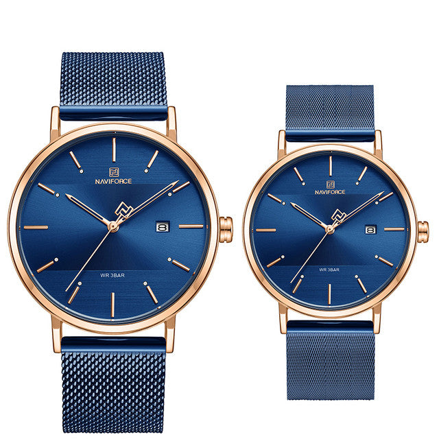 Casual Mode Unisexe montre couple Quartz montre