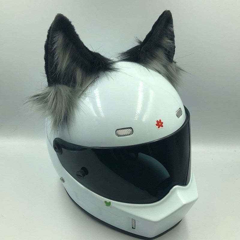 Casque Ornements Cat Oreilles Bête Oreilles Moto Vélo électrique Femme