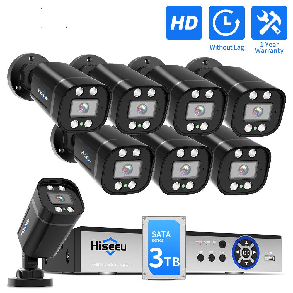 Outdoor Waterproof Commercial HD 5 Million AHD Wired Network Monitoring Suite Caméra