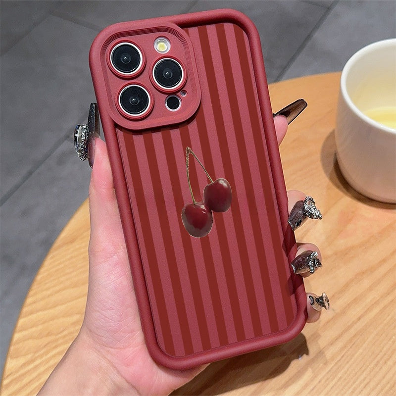 Étui de téléphone à rayures Niche minimaliste imprimé