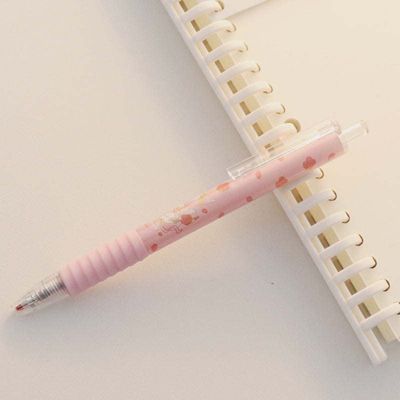 Cute Peach Press Gel Pen Coréen Papeterie Kawaii Gel Enk Rollerball Pens