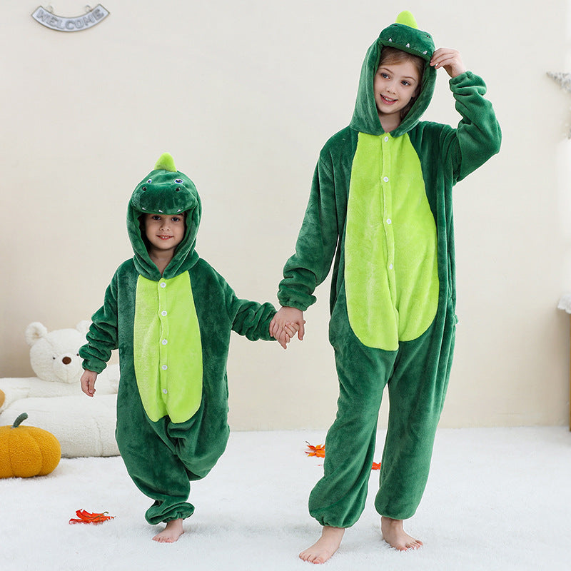 Cartoon animal onesies pour les enfants plus âgés costumes de performance Halloween