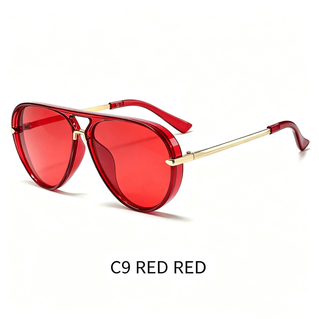 Lunettes de soleil de style grenouille