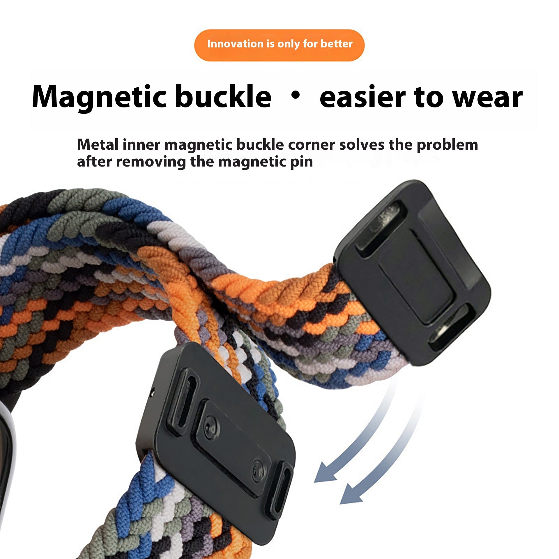 Bracelet Bracelet bracelet boucle en nylon Ceinture tricotée