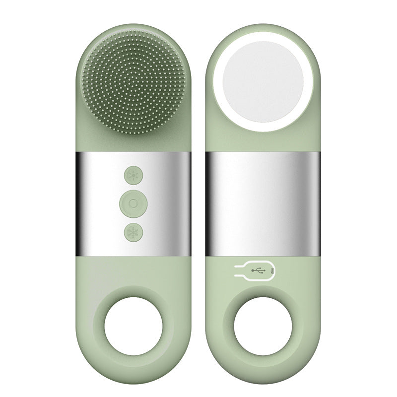 Nettoyeur de pores portable de charge de ménage à ultrasons en silicone