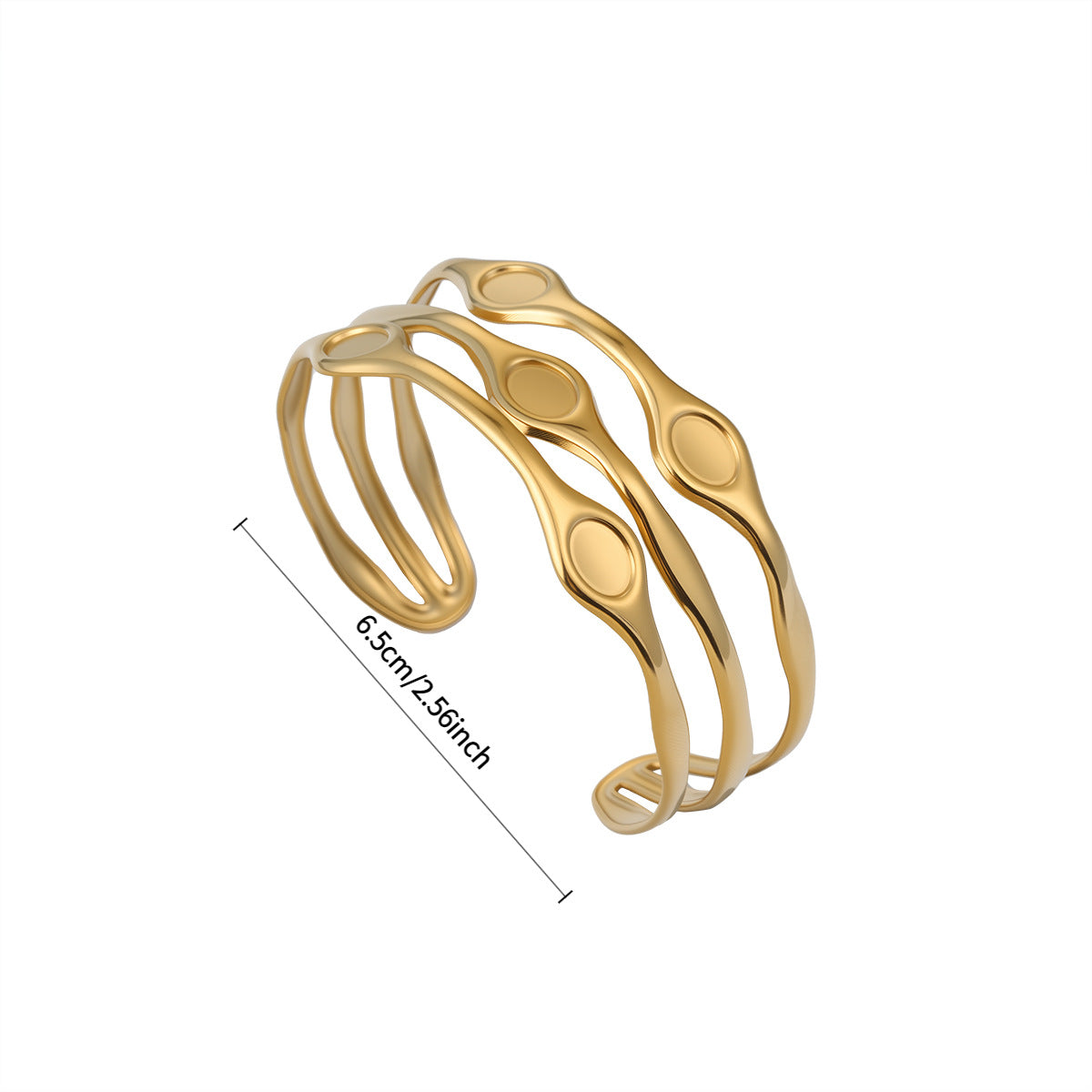 Fashion Cross Border Multi Layer Exaggerated Arm Cuff