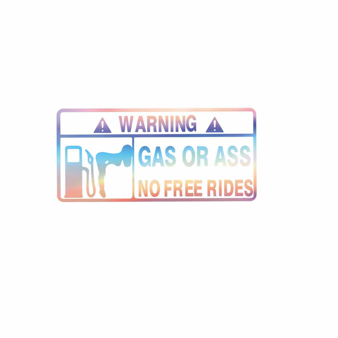 Sticker de voiture réfléchissant avec avertissement lettres anglaises