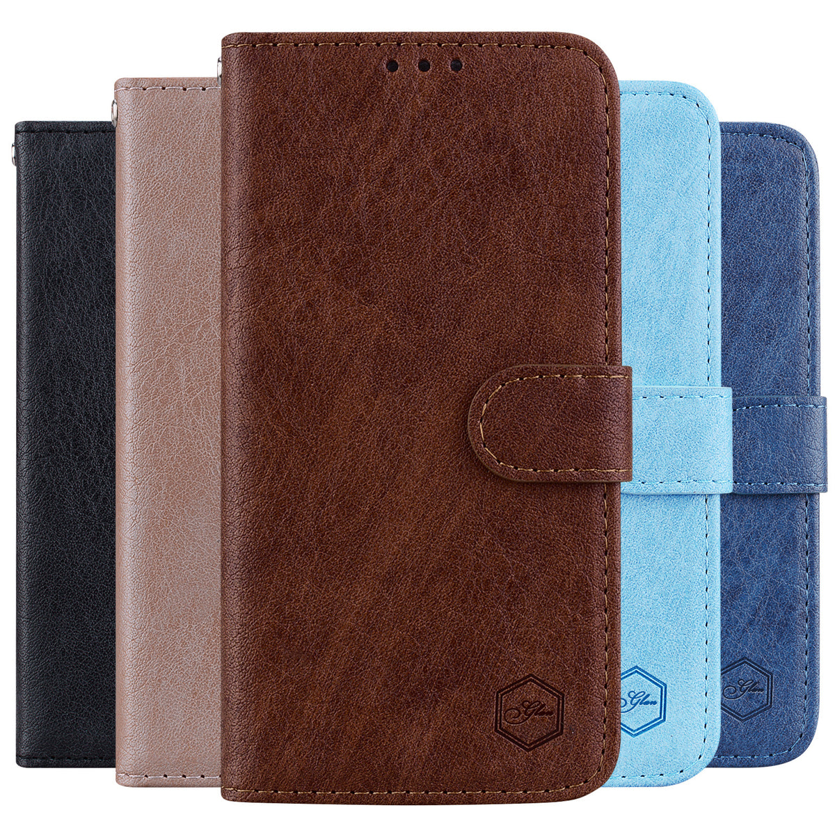 Solid Color Cloud Oil Leather Mobile Phone Leather Case Flip Protective Cover