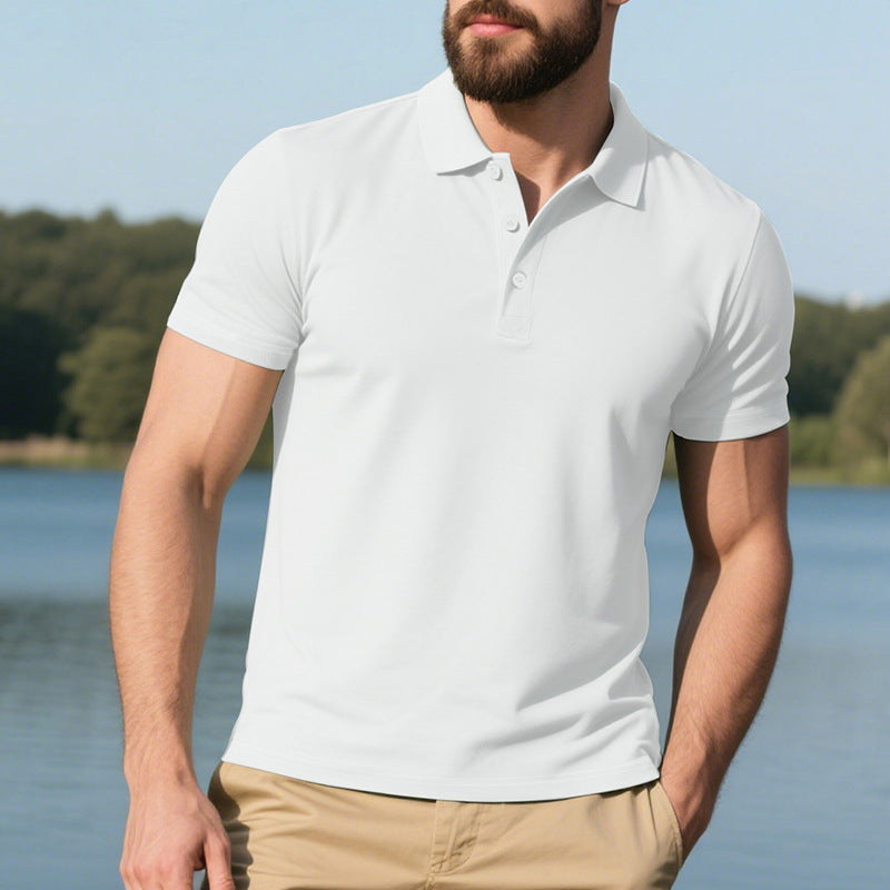 Chemise Homme Lapel POLO avec manches courtes