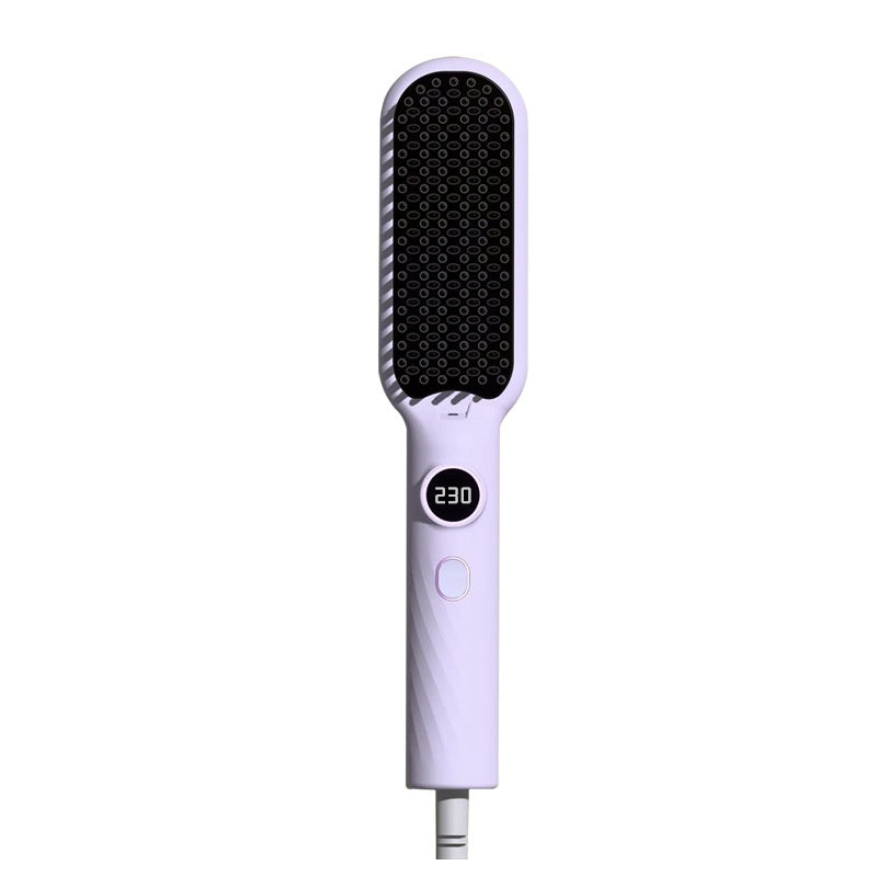 Peigne de redressage portable à affichage numérique qui endommage les cheveux