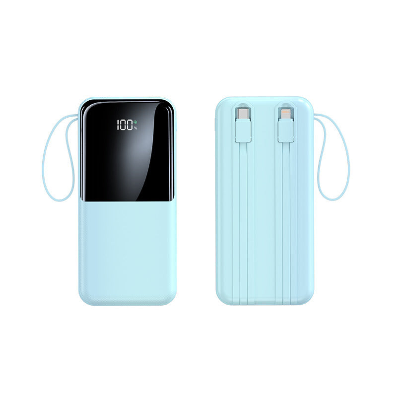 Charge rapide avec câble 20000mAh Grande capacité Portable Portable Power Pack