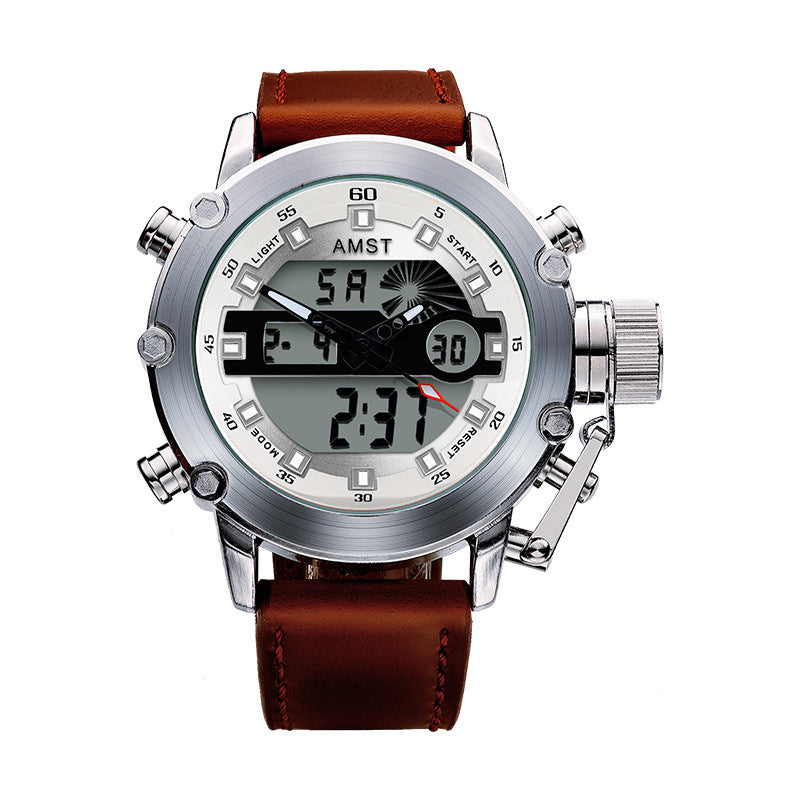 Montre électronique multifonctionnelle Casual Sports pour hommes