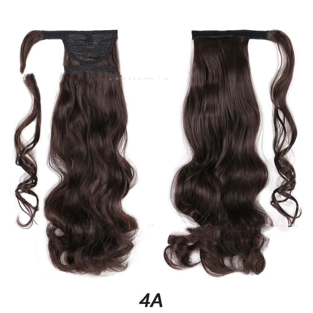Perruque de fibre chimique dynamique Velcro Ponytail