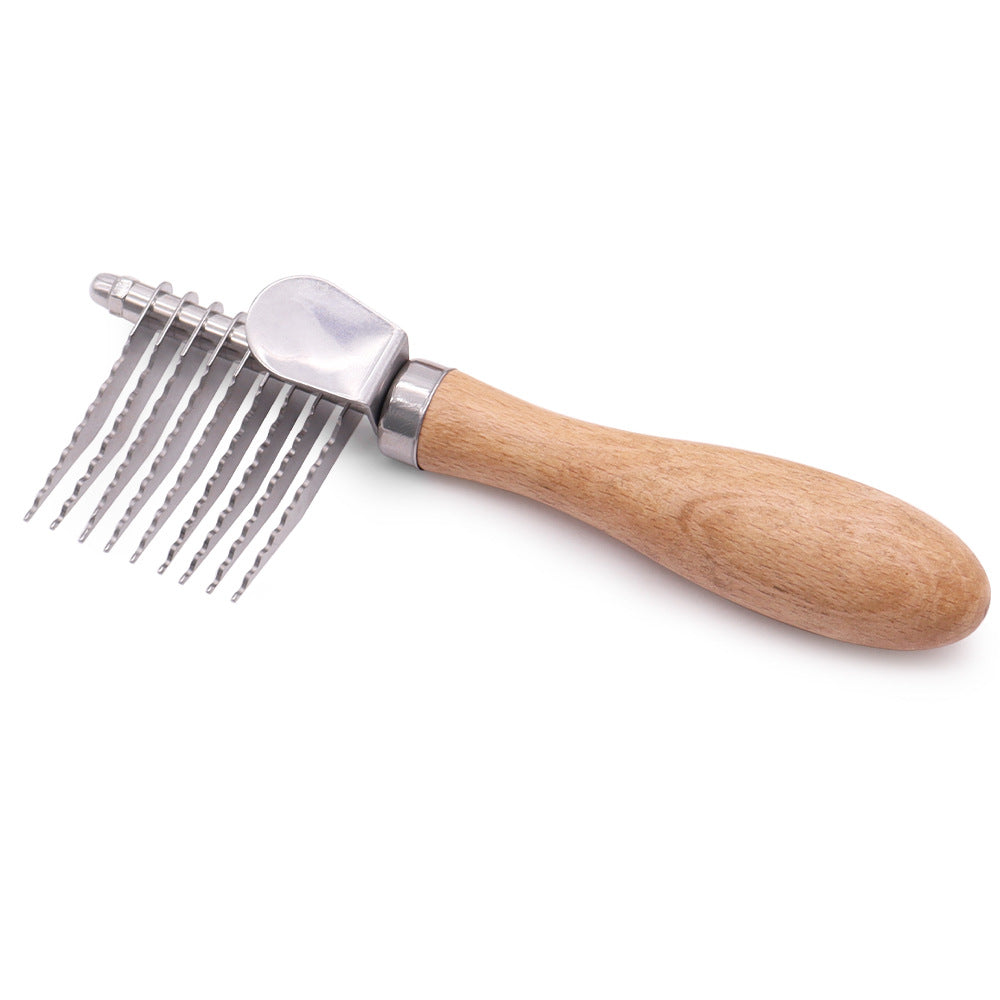 Brosse de toilettage pour animaux de compagnie pour enlever les nœuds et la fourrure des chats