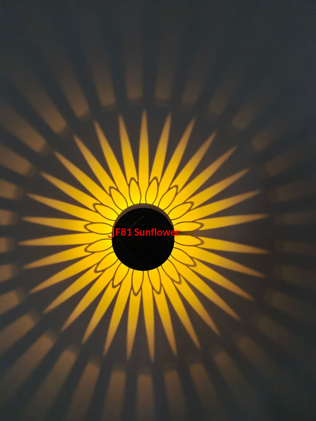 Solar-powered outdoor wall light