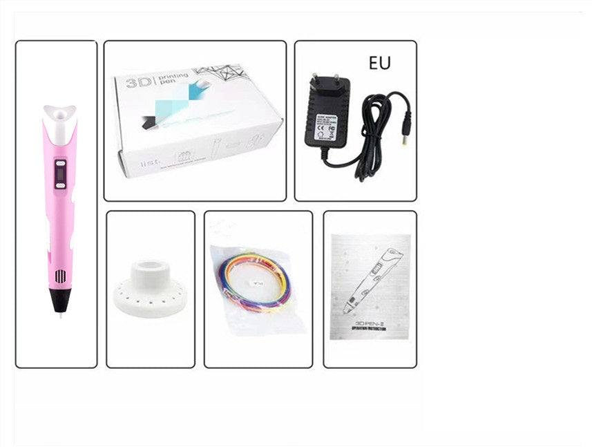 Ensemble de jouets de brosses tridimensionnelles 3D pour enfants