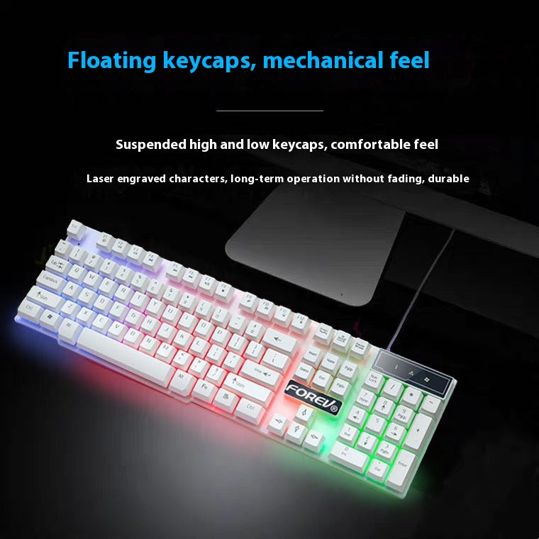 Wired Backlit Office Keyboard And Computer Accessories