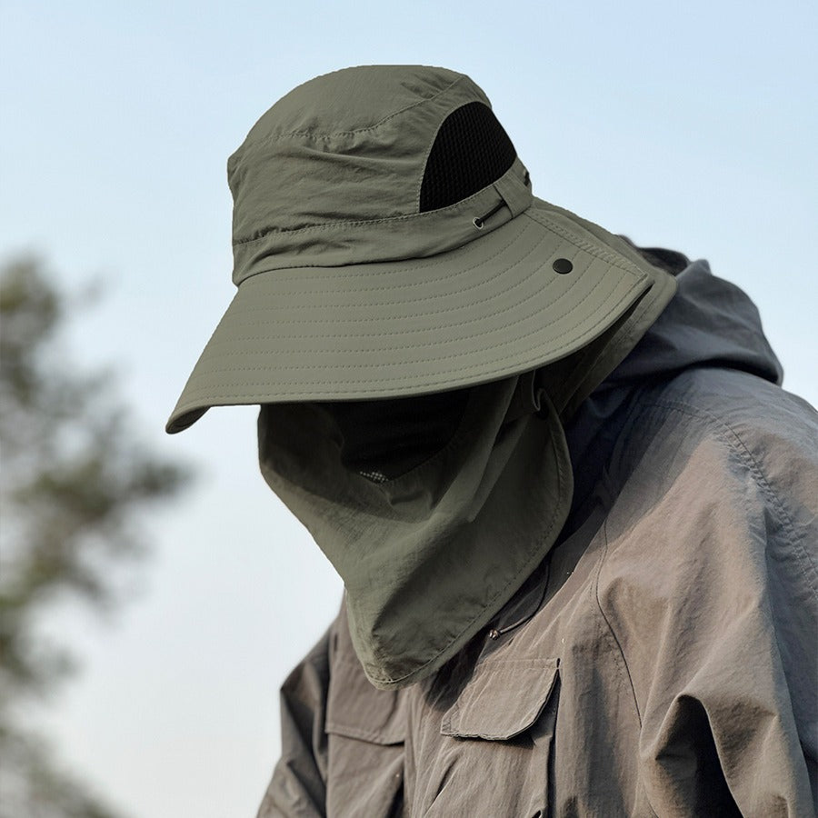 Cap de pêche extérieure Protection Chapeau Bucket Protection UV Chapeau Sun