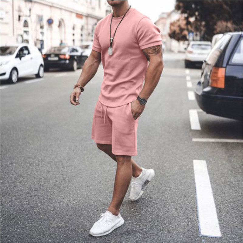 European and American Ebay Homme d'été Shorts à manches courtes Suit Sports Casual Men's Fash
