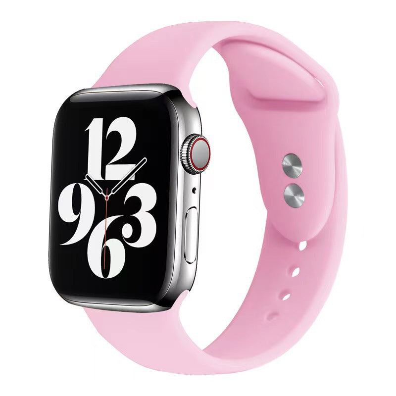 Bracelet de montre Smart Solid Color Silicone Double Nail