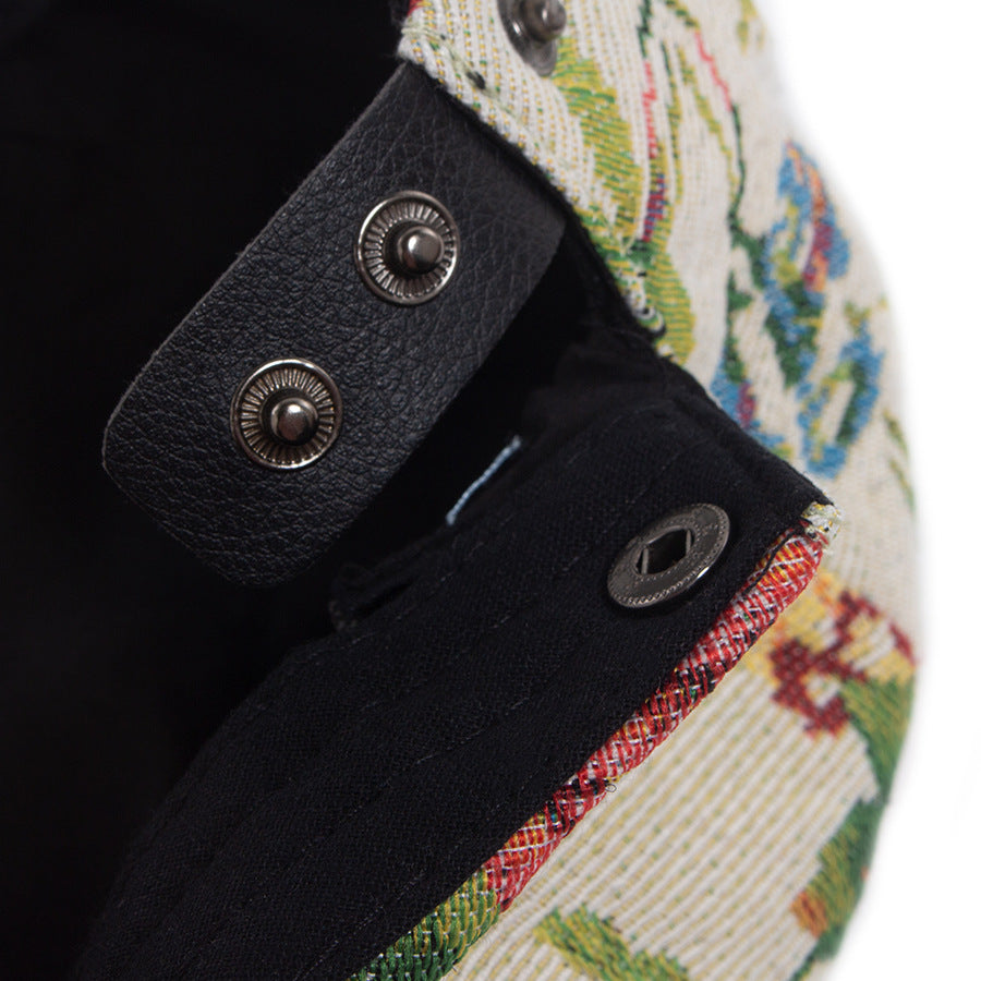 Béret Jacquard vintage pour les femmes