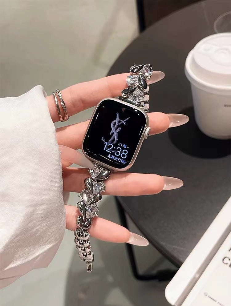 Bracelet de montre Charm Zircon Chain Premium