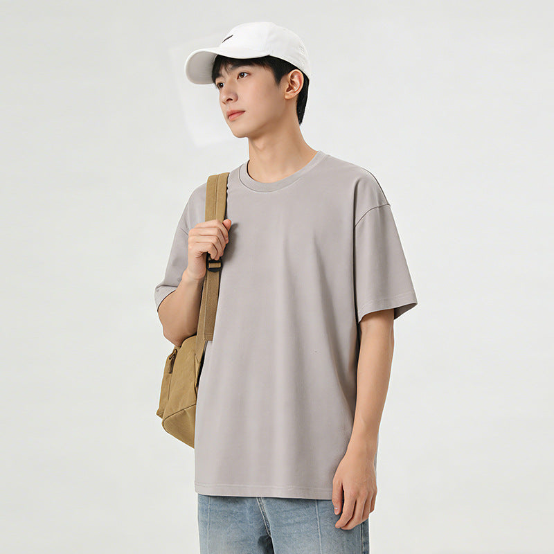 Men's pure cotton short-sleeved T-shirt