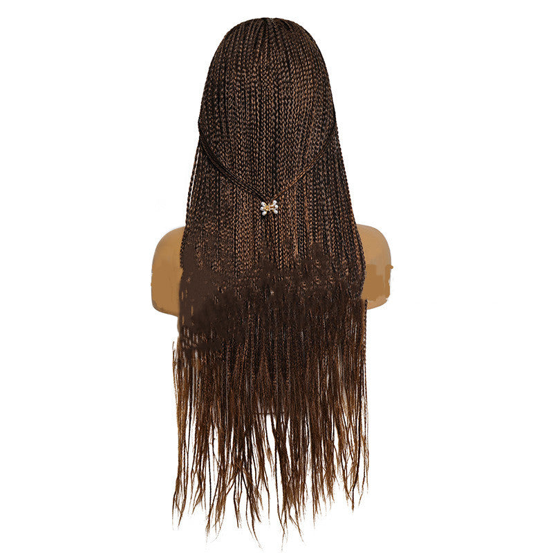 Cheveux européens et américains de soie glacée avec Turban Wig à trois brins Braid Brésilien crochet Stre