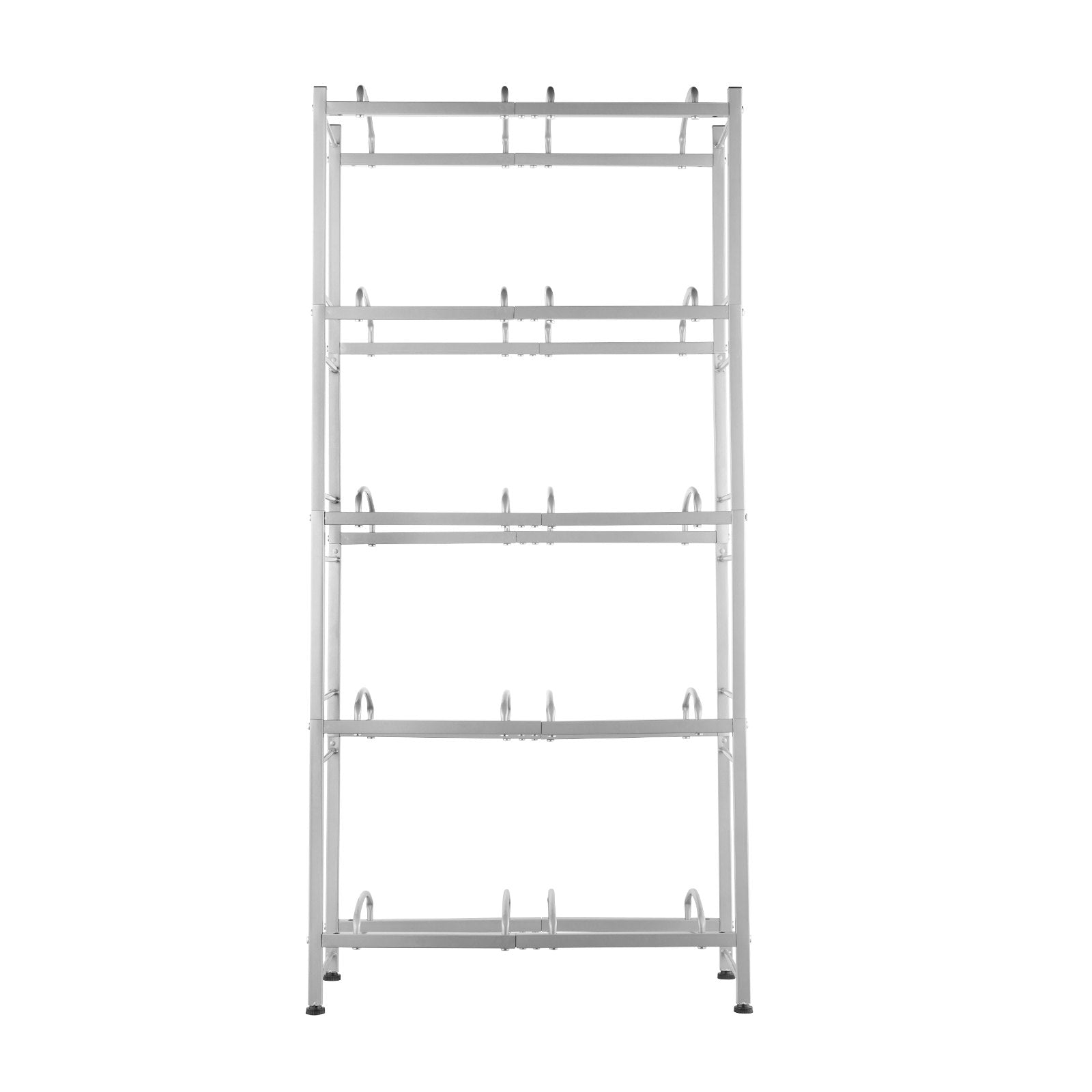 Porte-jupons d'eau VEVOR 5-Tier Rack à double rangée 10 bouteilles Argent Gris