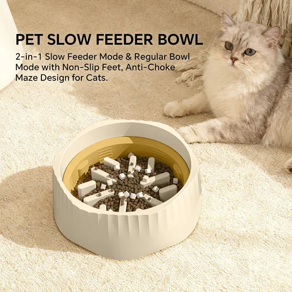 White Dual-usage Slow Food Bowl