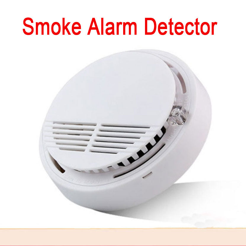 Détecteur d'alarme de fumée maison Détecteur d'alarme d'incendie avec batterie 9V