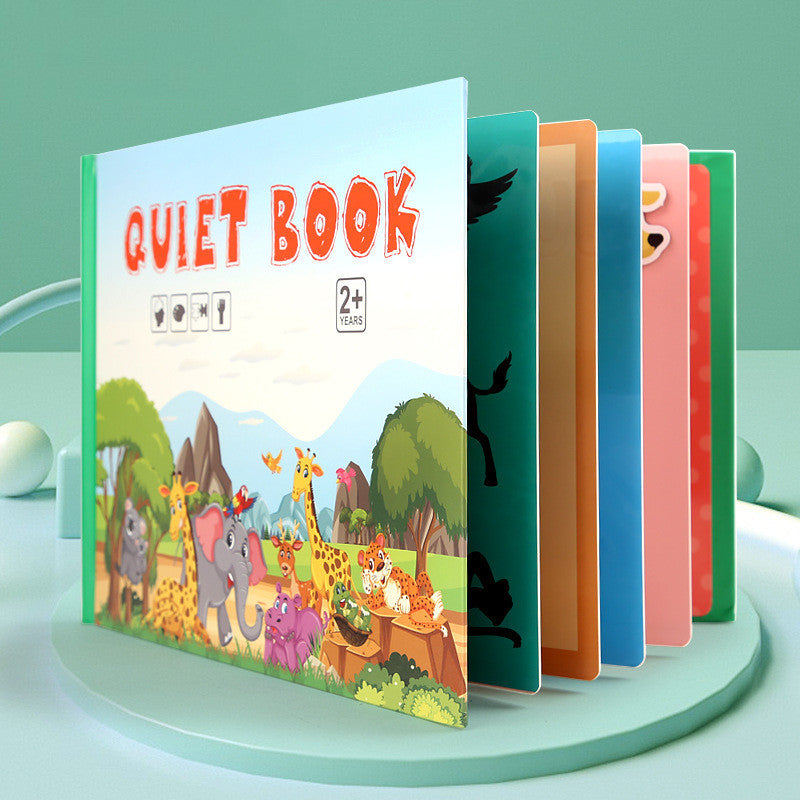 Stickers Lumières pour enfants Livre silencieux Jardin d'enfants occupé Livre fait main Matériel passé