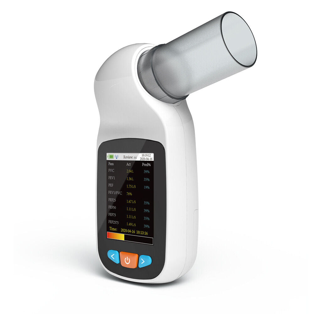SP70B Spiromètre numérique couleur Fonction pulmonaire Volume pulmonaire Bluetooth