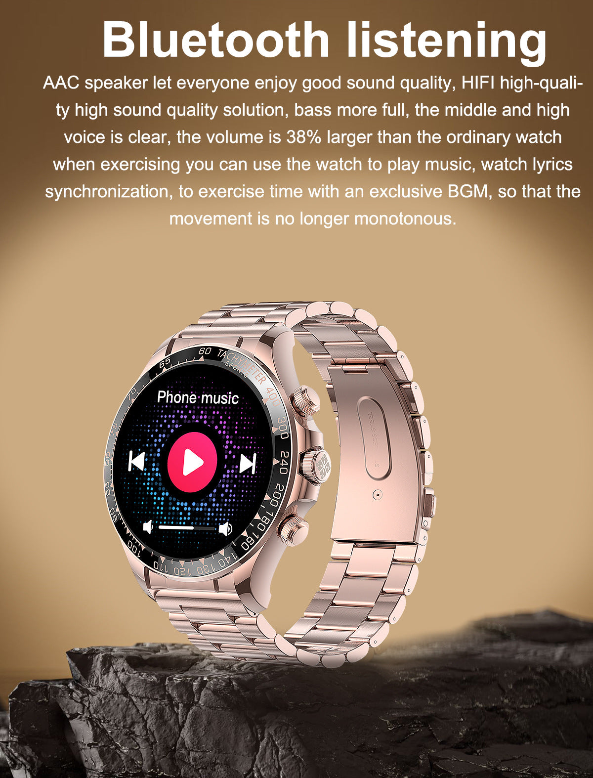 Écran rond Smart Watch EX108 Bluetooth Appel