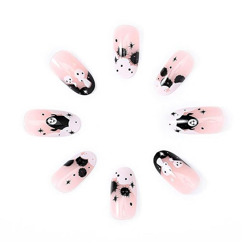 24 PCS hommes sans visage art ongles