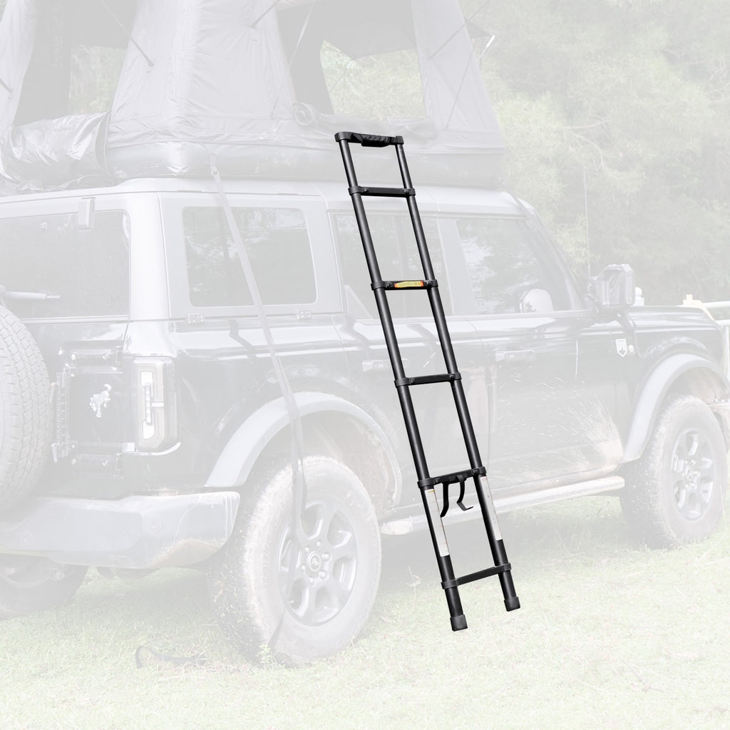 Tente de toit et support de toit utilisation Portable pliage Aluminium Échelle télescopique Non-dérapant Exte
