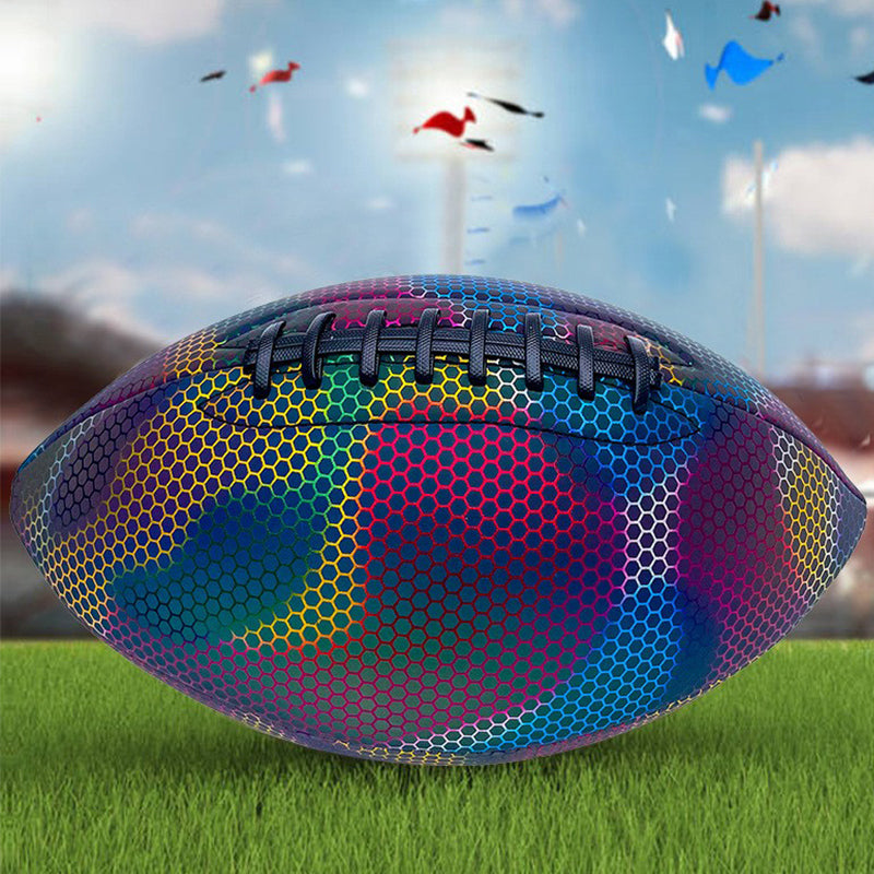Taille 9 American Glowing Rugby A Dult Youth Training Game Ball Lumière lumineuse vers le haut réfléchissant