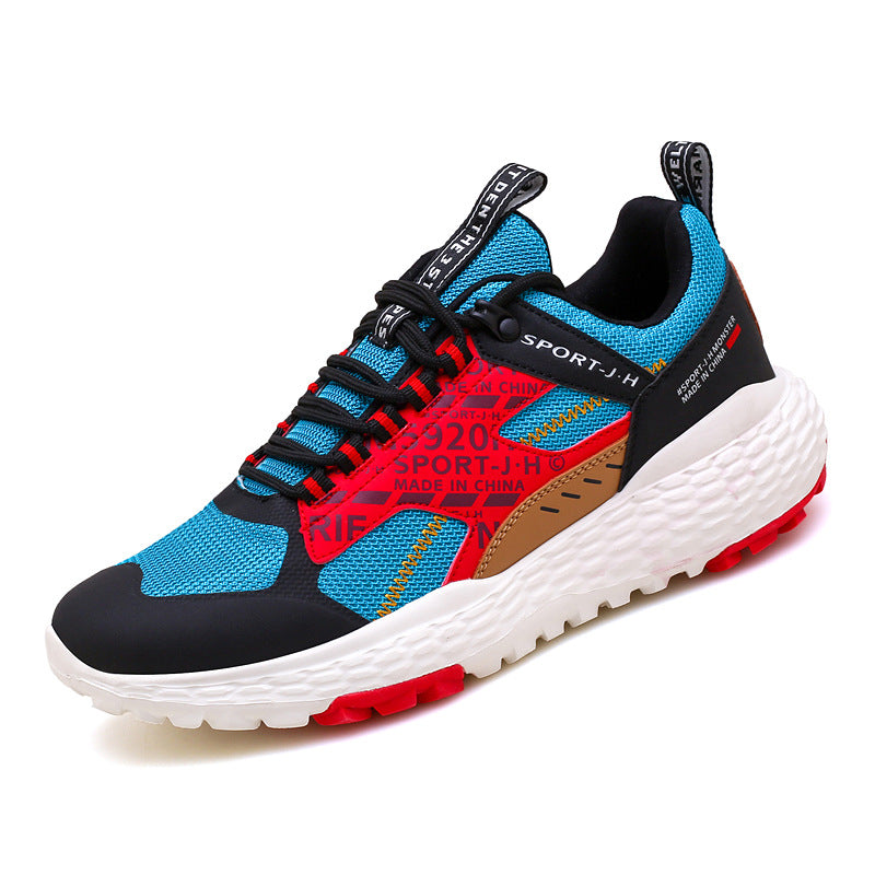 Chaussures homme à maille volante à bout rond