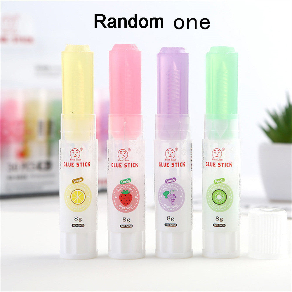 Jelly Couleur Fruit Fragrance Étudiant Colle solide faite à la main