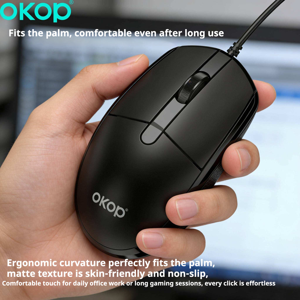 KP-S400 Meilleures ventes de souris optique filaire pour PC de bureau Ordinateurs portables Bureau Business