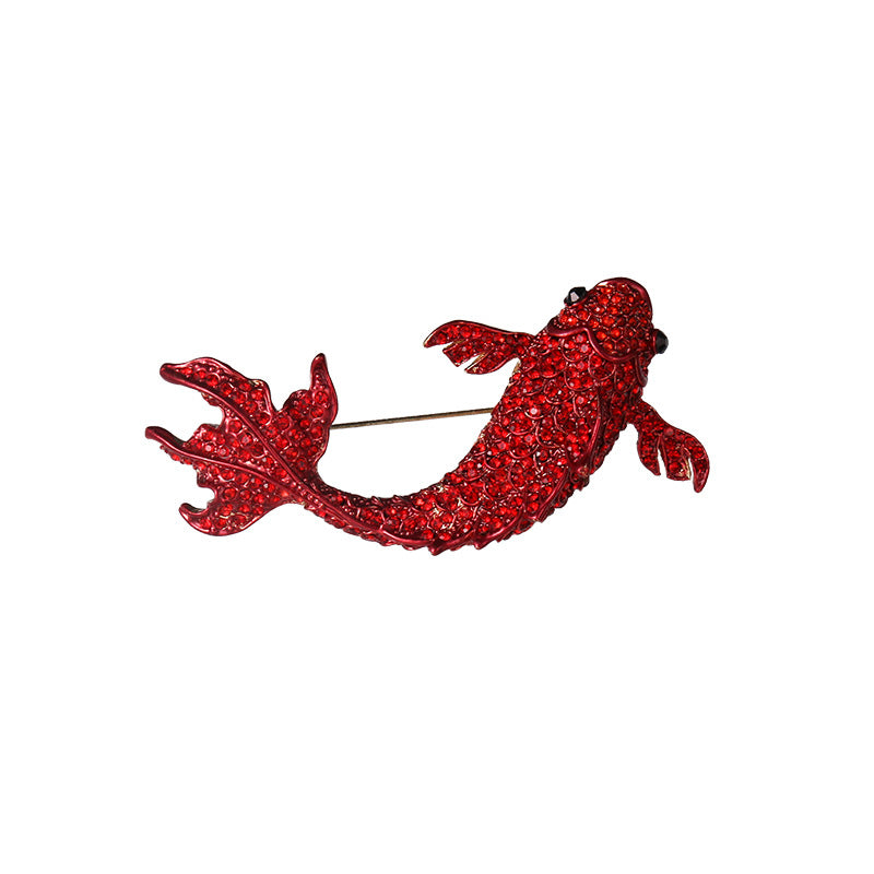 Accessoire à broche de homard en émanel pour femmes