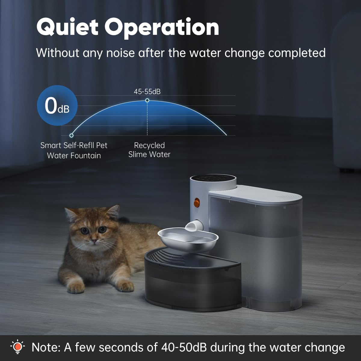 Distributeur d'eau pour chat intelligent - Bol d'eau en acier inoxydable