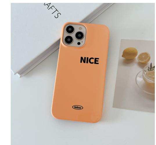 Demi-paquet Glossy Solid Color cas de téléphone en plastique