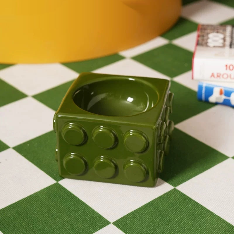 Block Pet Ceramic Water Bowl