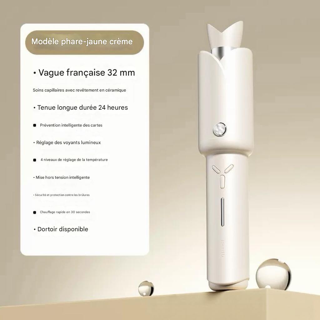 Boucleur Automatique Sans Fil 32 Mm Fer A Boucler Pour Grandes Ondulations Portable Et Ele
