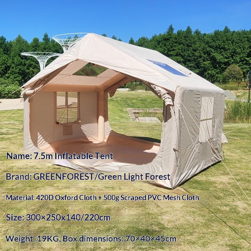 Tente gonflable de camping rehaussée de chaleur