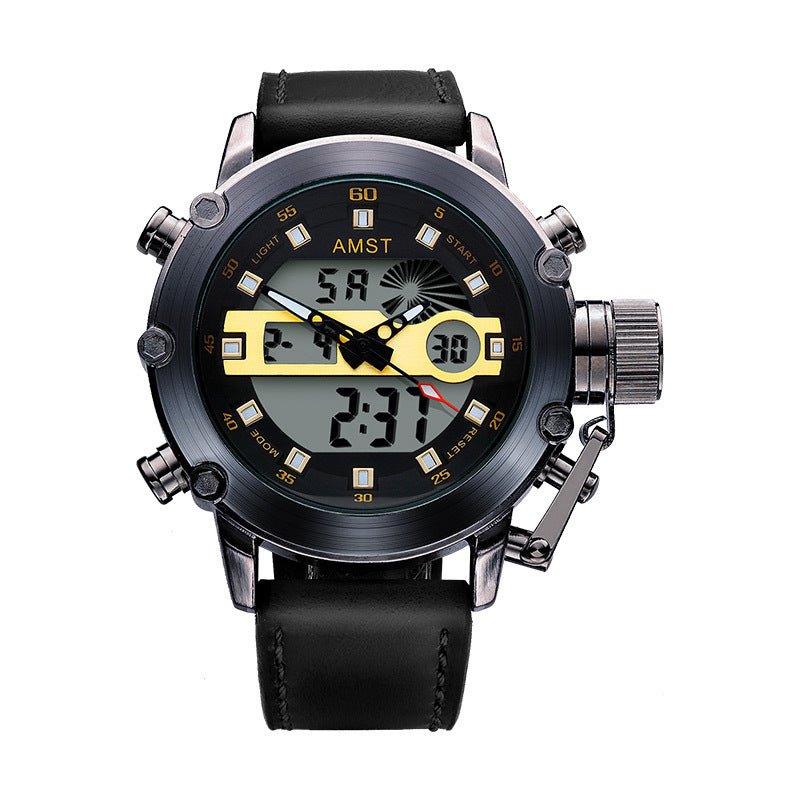 Montre électronique multifonctionnelle Casual Sports pour hommes
